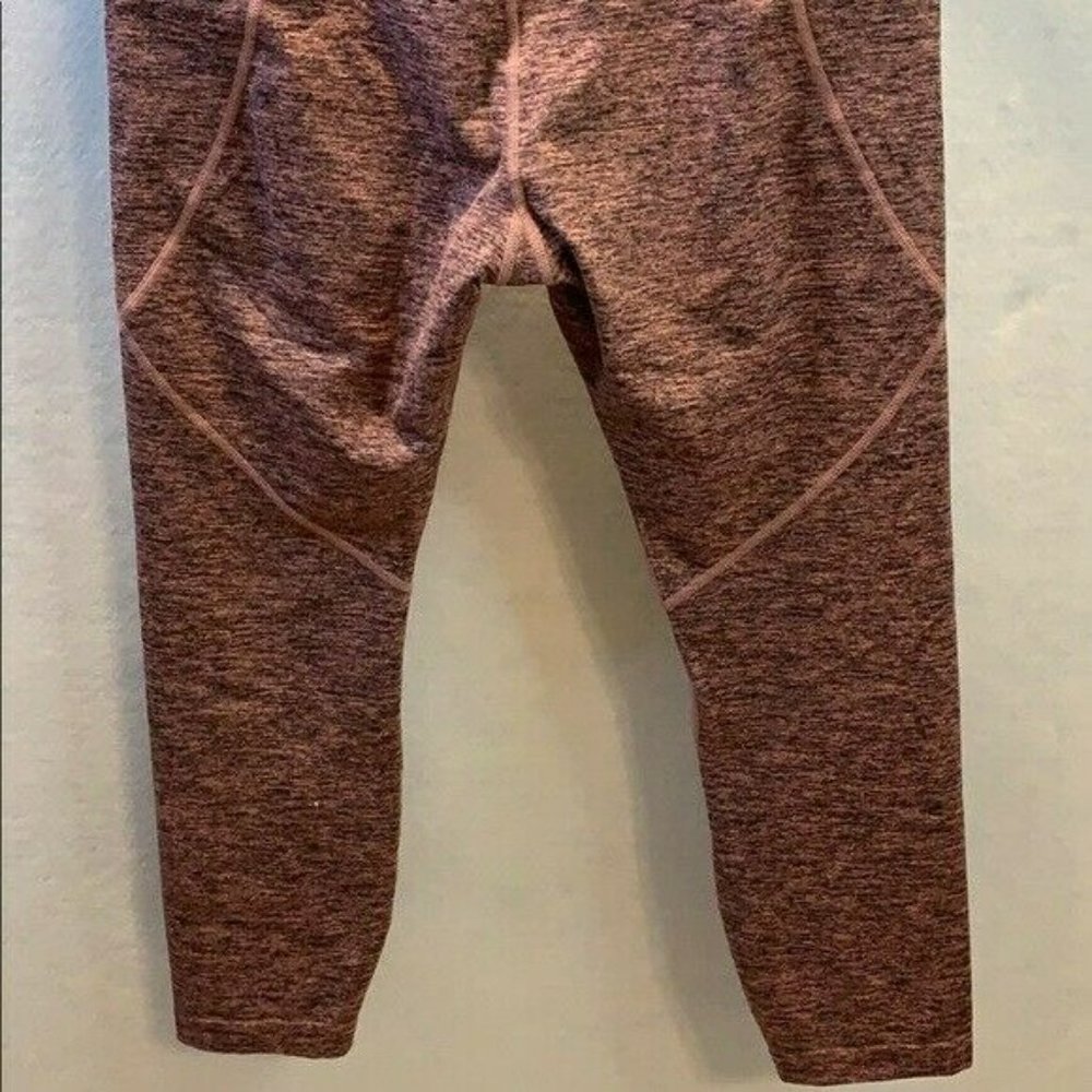 Mid-Rise Athletic/Workout Leggings, Pink and Black, Woman's Size X-Large - Picture 7 of 12